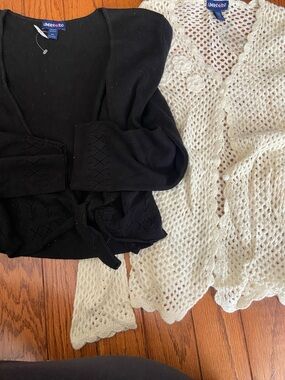 Limited Too Black and Cream Sweaters Girls Size XXL